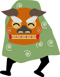 獅子舞イラスト